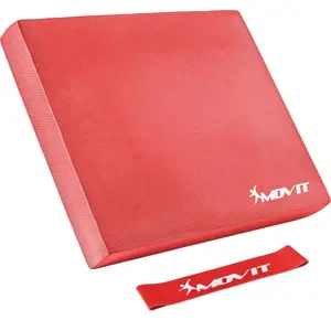 Produkt 73946  MOVIT Balanční polštář s gymnastickou gumou - červené