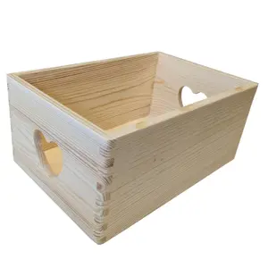 Produkt 91434 Dřevěný univerzální box SRDCE, 30 x 20 x 13 cm