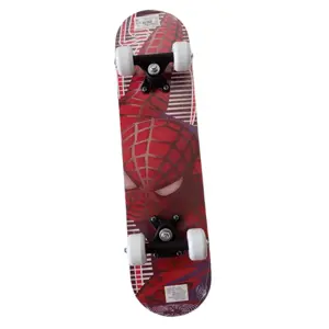 Acra Sport Dětský skateboard, 58 x 16 cm, dřevěný, Spiderman