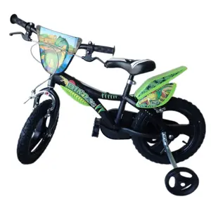 Dino Bikes Dětské kolo 14, HiTech ocel, zelené/černé