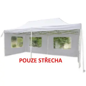 Garthen Náhradní střecha k party stanu 3 x 6 m, bílá D02669