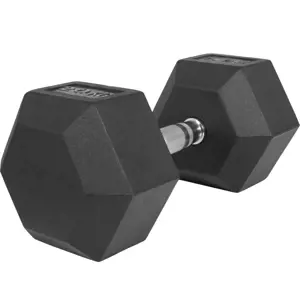 Gorilla Sports Hexagon jednoruční činka pogumovaná, 20 kg 76731