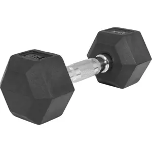 Gorilla Sports Hexagon jednoruční činka pogumovaná, 6 kg 76724