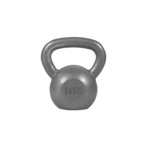 Gorilla Sports Kettlebell činka, litina, šedá, 14 kg