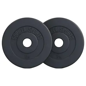 Gorilla Sports Sada zátěžových kotoučů, 2 x 10 kg