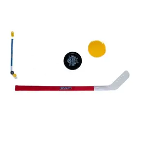 Produkt Hokejka plast 73cm s pukem a míčkem 2 barvy v síťce