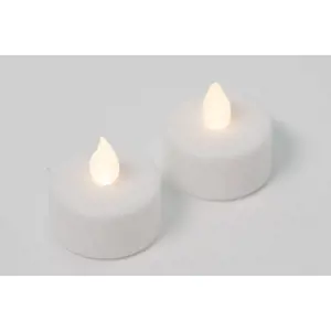 Produkt Nexos 42984 Dekorativní sada - 2 čajové svíčky - bílá