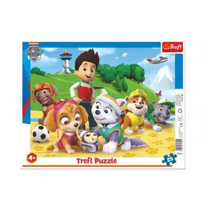 Puzzle deskové Paw Patrol/Tlapková patrola na stopě 37x29cm 25 dílků ve fólii 16ks v boxu