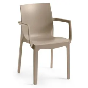 Rojaplast 91058 Křeslo Emma Armchair, taupe