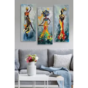 Produkt Set 3 dekorativních obrazů, 20 x 50 cm