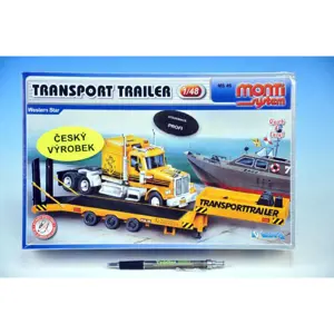 Teddies Monti 46 Transport Trailer Western Star Stavebnice 1:48 v krabici 32x20,5x7,5cm